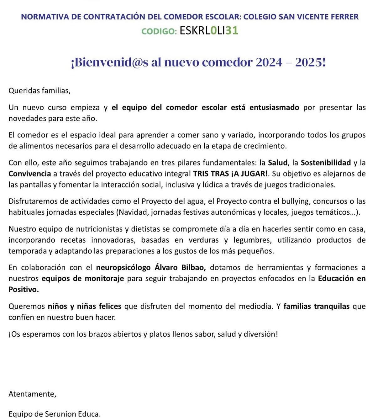 Información del equipo de Serunion